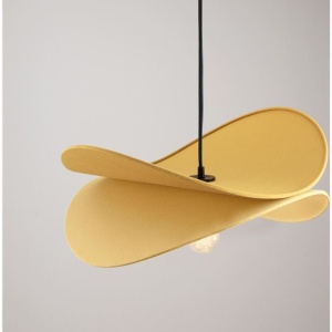 Lustra suspendata decorativa LUVE galben mustar - Img 5