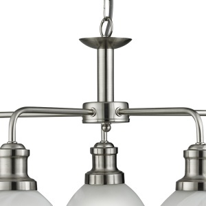 Lustra suspendata design clasic Bistro 5L argintiu satin 1595-5SS SRT 577378 universul-luminii.ro