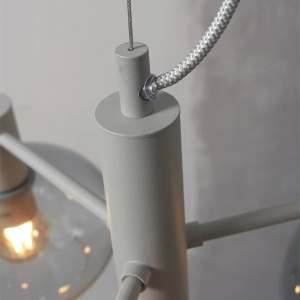 Lustra suspendata design decorativ Bologna 4L gradient/gri - Img 8