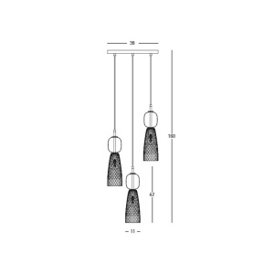 Lustra suspendata design decorativ Line 3L - Img 5