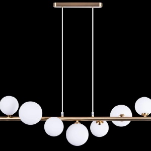 Lustra suspendata design modern SYBILLA 7 gold - Img 2