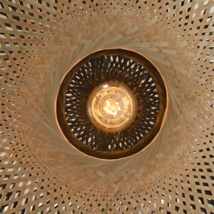 Lustra suspendata din bambus KALIMANTAN orizontal S, 44cm 193438 universul-luminii.ro