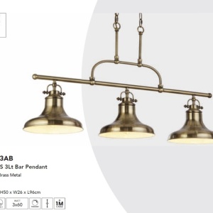 Lustra suspendata din metal Dallas 3L 140428 universul-luminii.ro