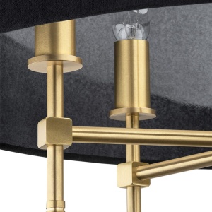 Lustra suspendata eleganta ABBANO negru 107838 universul-luminii.ro