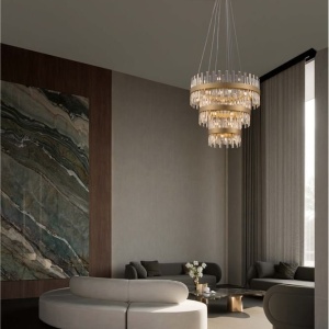 Lustra suspendata eleganta design modern Crown 75cm 234448 universul-luminii.ro