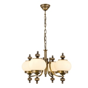 Lustra suspendata eleganta stil clasic Nostalgie 4L patina/ champagne 163658 universul-luminii.ro