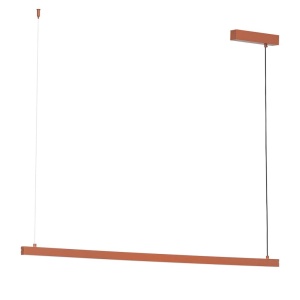 Lustra suspendata LED, 120cm, Otel, Teracota, MIAMI 246088 universul-luminii.ro