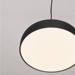 Lustra suspendata LED 2700K NOELIA negru 40cm - Img 6