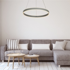 Lustra suspendata LED cu telecomanda design modern Othello 6299 RX - Img 3