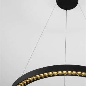 Lustra suspendata LED design circular DEOS negru NVL-9030894 - Img 7