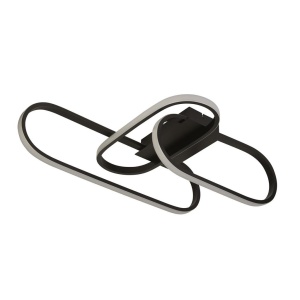Lustra suspendata LED design modern Clip negru 111578 universul-luminii.ro