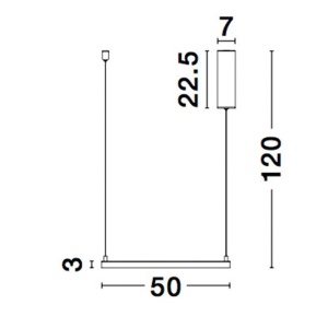 Lustra suspendata LED dimabila design modern ETERNA negru NVL-9990736 197428 universul-luminii.ro