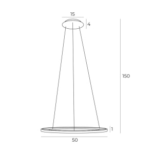Lustra suspendata LED dimabila design modern QUEEN auriu periat, 50cm 117208 universul-luminii.ro