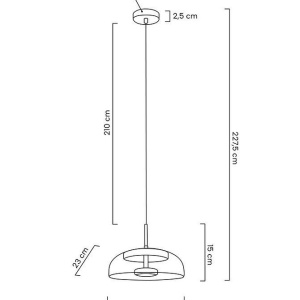 Lustra suspendata LED, Metal, Sticla, Eden 62358 universul-luminii.ro