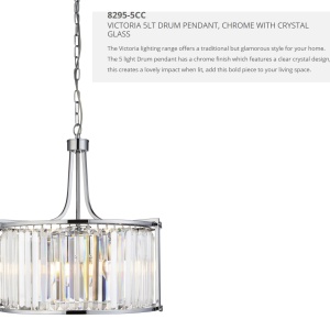Lustra traditionala stil clasic Victoria crom 8295-5CC SRT 59498 universul-luminii.ro