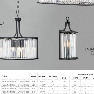 Lustra traditionala stil clasic Victoria oval negru 8095-5BK SRT 180068 universul-luminii.ro