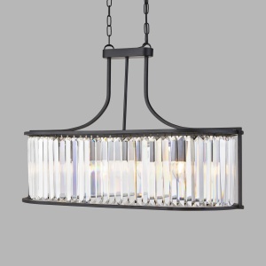 Lustra traditionala stil clasic Victoria oval negru 8095-5BK SRT 59518 universul-luminii.ro