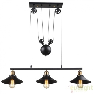 Lustra VINTAGE design deosebit cu inaltime reglabila LENIUS III 15053-3 GL