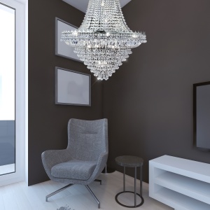 Lustra XXL cristal casa scarii design LUX Versailles 19L 9112-102CC SRT 184478 universul-luminii.ro