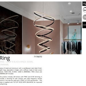 LUSTRA XXL LED DIMABILA cu telecomanda Ring 80cm, 3000K 141448 universul-luminii.ro