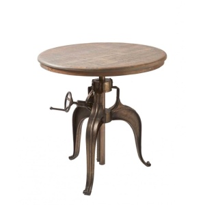 Masa design industrial cu inaltime reglabila, diametru 77cm, Grand Central 262820RM