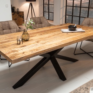 Masa design industrial Galaxie 180cm, mango - Img 4