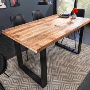 Masa design industrial Iron Craft 140cm Mango - Img 3