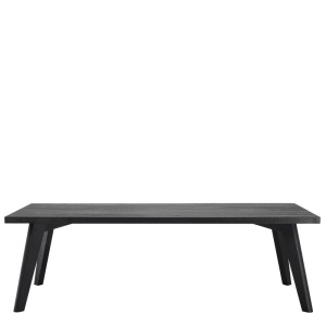 Masa design LUX din lemn de stejar Biot negru, 240x100 114472 HZ - Img 2