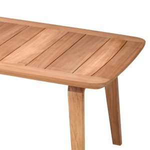Masa design LUX Glover Natural Teak, 245x110cm - Img 2