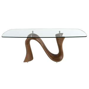 Masa dining design LUX Walnut 220x100cm - Img 2