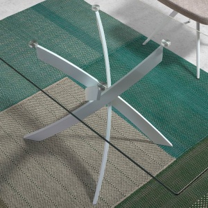 Masa dreptunghiulara design modern Veola alb, 160x95cm - Img 9