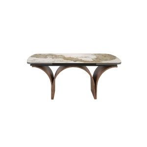Masa extensibila deosebita design LUX Marble 180-260x100cm - Img 3