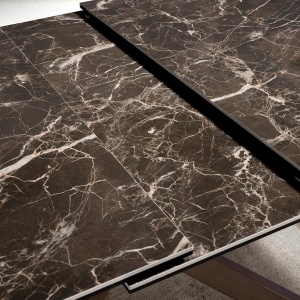 Masa extensibila deosebita design LUX Porcelain Marble 160-200cm - Img 8