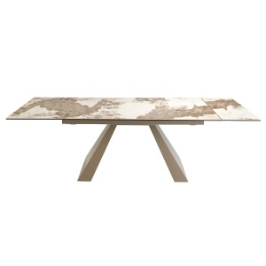 Masa extensibila deosebita design LUX Porcelain Marble 180-260x90cm - Img 9