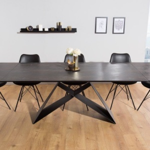Masa extensibila design extravagant Prometheus 180-260cm, lava - Img 4