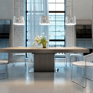 Masa extensibila Walnut, 180-240x100cm AC-LE025 - Img 7