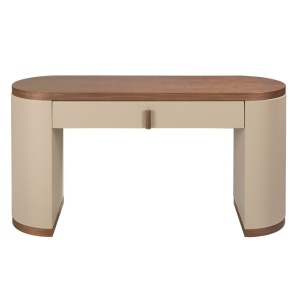Masa machiaj design LUX Walnut-Leatherette Mink - Img 2
