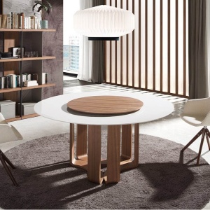 Masa rotunda deosebita design LUX Porcelain Marble 150cm