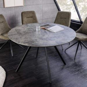 Masa rotunda design gri beton ATELIER 100cm - Img 3