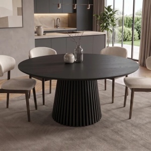 Masa rotunda din lemn de stejar VALHALLA 140cm
