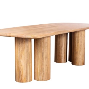Masa sufragerie ART DECO 240cm lemn masiv de mango natural - Img 2