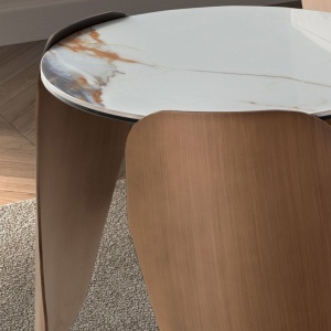 Masuta auxiliara design LUX Porcelain Marble 50cm - Img 8