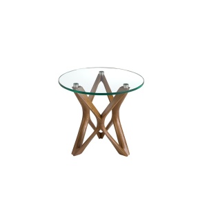 Masuta auxiliara design minimalist Walnut