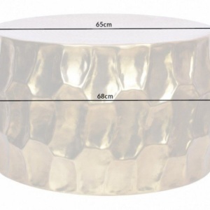 Masuta auxiliara design unicat Organic Orient 68cm, auriu - Img 2