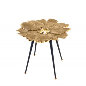 Masuta cu aspect deosebit Ginkgo Leafs 55cm, auriu