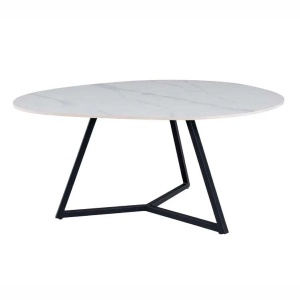 Masuta de cafea cu blat ceramic alb MARVELOUS 70cm - Img 6