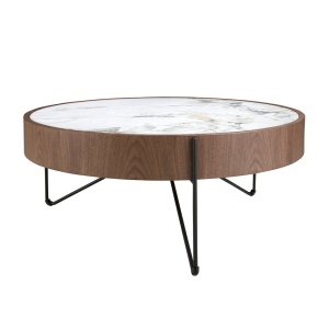 Masuta de cafea deosebita design LUX Walnut-Marble - Img 4