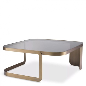 Masuta de cafea design elegant LUX Numa, alama periata 116296 HZ