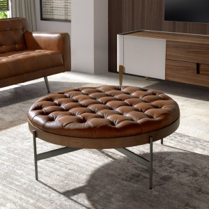 Masuta de cafea design LUX Dark Brown Leather - Img 4