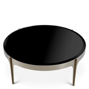 Masuta de Cafea Design LUX, Otel, Sticla, Negru, Artemisa - Img 6